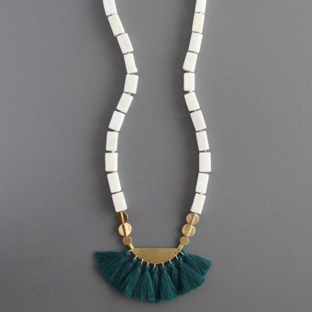 Kamaya Necklace - Marble & Brass